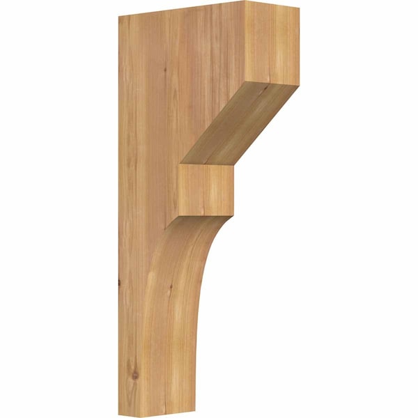 Ekena Millwork Monterey Smooth Corbel, Western Red Cedar, 5 1/2"W x 12"D x 28"H COR06X12X28MON00SWR - main